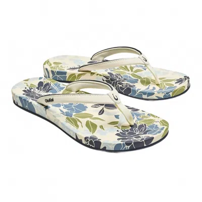 Olukai Women's Uiki Beach Sandal In Mood Indigo/pa'i In Multi