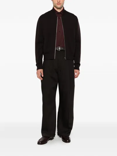 Olymp Long-sleeve Button-down Shirt In Brown
