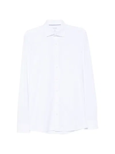 Olymp Spread-collar Long-sleeve Shirt In White