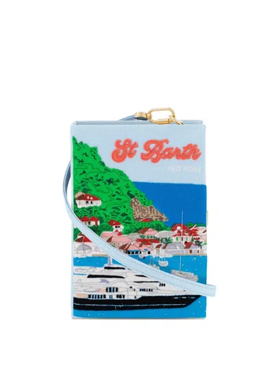 Olympia Le-tan Applique Shoulder Bag In Blue