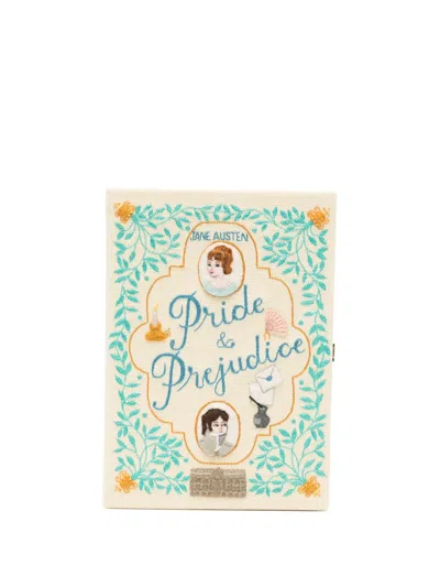 Olympia Le-tan Embroidery Graphic Mini Bag In Neutral