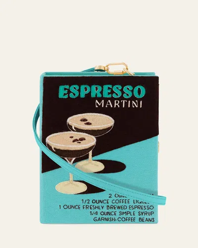 Olympia Le-tan Espresso Martini Book Clutch Bag In Piscine