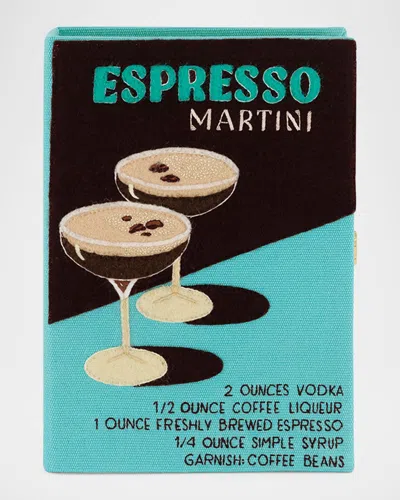 Olympia Le-tan Espresso Martini Book Clutch Bag In Standard Piscine