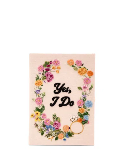 Olympia Le-tan Floral Appliqué Clutch Bag In Multi