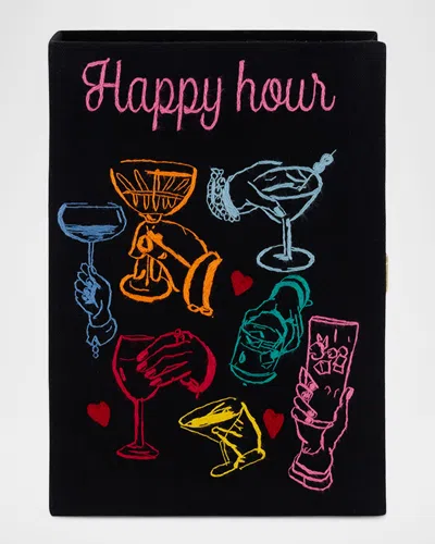 Olympia Le-tan Happy Hour Book Clutch Bag In Black