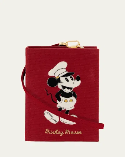 Olympia Le-tan Mickey Mouse Book Clutch Bag In Pink