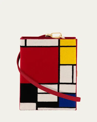Olympia Le-tan Piet Mondrian Book Clutch Bag