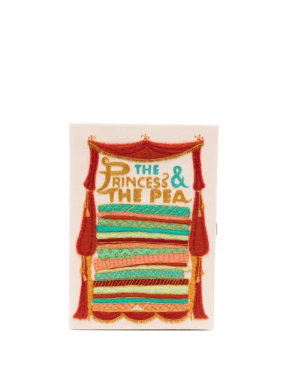 Olympia Le-tan Princess And The Pea Clutch Bag In Neutral
