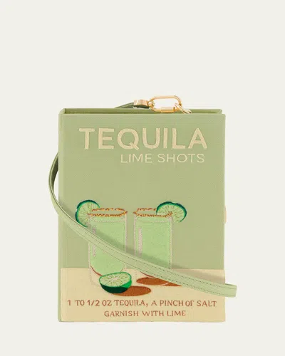 Olympia Le-tan Tequila Lime Shots Book Clutch Bag In Mousse Latim