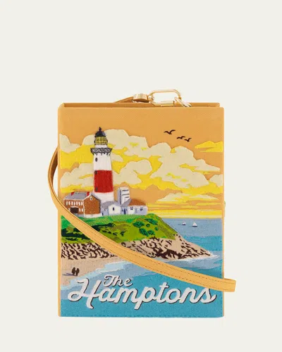 Olympia Le-tan The Hamptons Book Clutch Bag In Potentille Latim