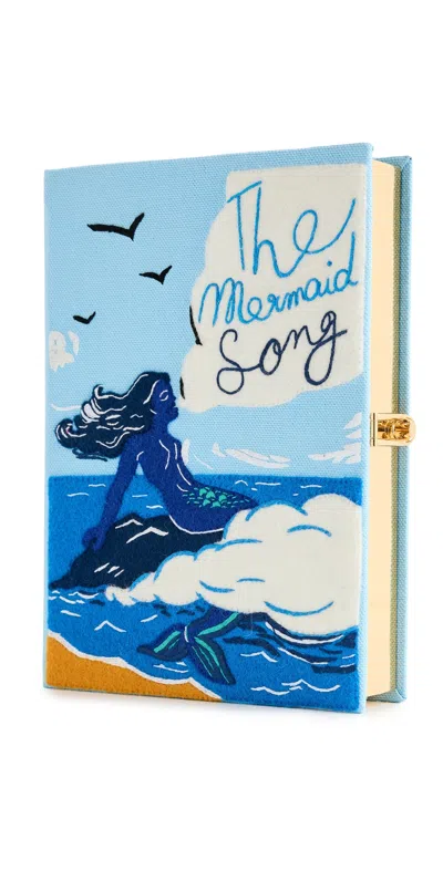 Olympia Le-tan The Mermaid Song Book Clutch Mer Bio In Blue