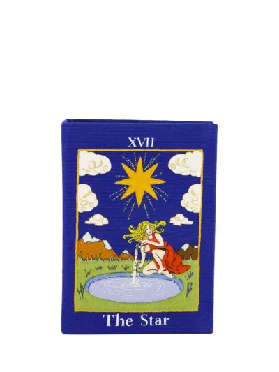 Olympia Le-tan The Star Clutch Bag In Blue