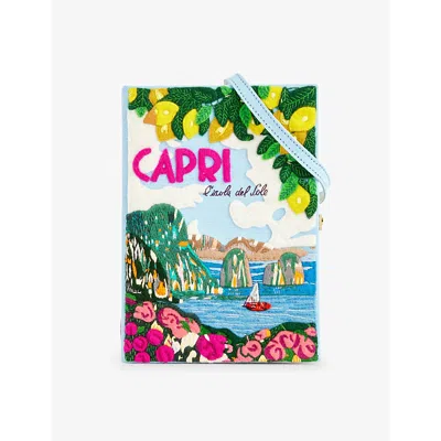Olympia Le-tan Women's Mer Bio Capri Cotton, Wool And Silk-blend Clutch Bag