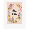 Olympia Le-tan Womens Angel Yes, I Do! Embroidered Book Cotton-blend Clutch Bag