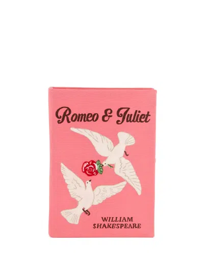 Olympia Le-tan X Viktorija Romeo & Juliet Embroidery Clutch Bag In Pink