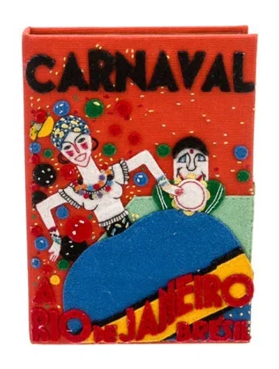 Pre-owned Olympia Le-tan Canvas Clutch In Red