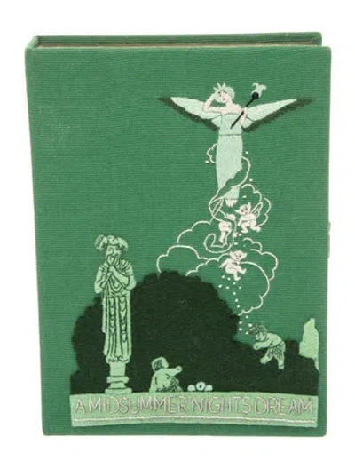 Pre-owned Olympia Le-tan Canvas Evening Bag In Green