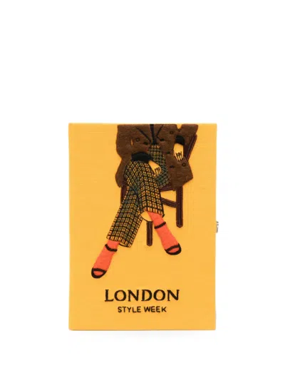 Olympia Le-tan London Style Week Book Clutch Bag In Yellow