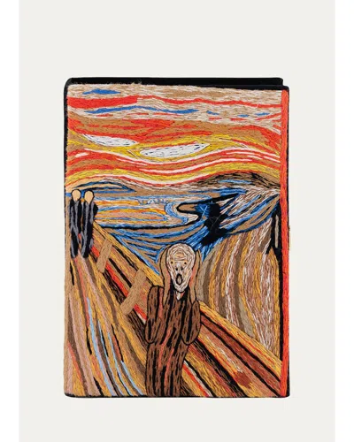 Olympia Le-tan Museum Edvard Munch Book Clutch Bag In Black