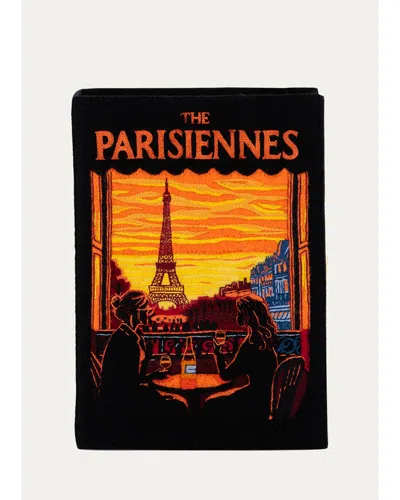 Olympia Le-tan Voyages The Parisiennes Book Clutch Bag In Black