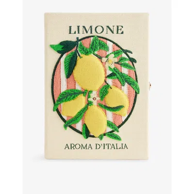 Olympia Le-tan Womens Ivory Tex Olt Aroma D'italia Embroidered Book Clutch Bag