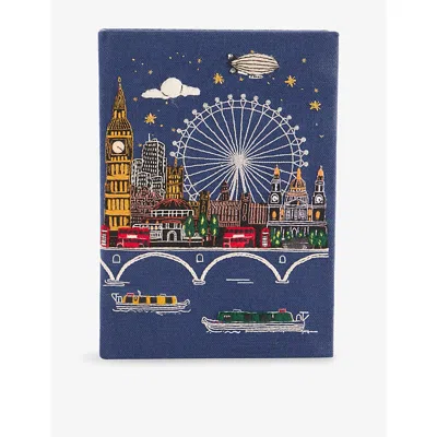 Olympia Le-tan Womens London Skyline Book Clutch Bag Mare Bio