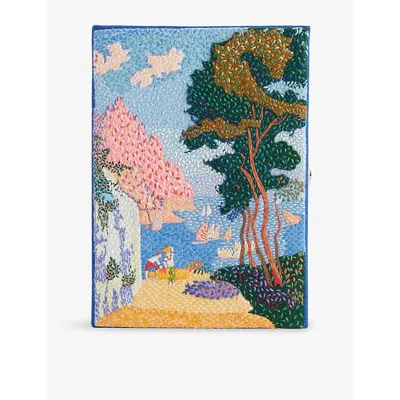 Olympia Le-tan Womens Ivy Tex Capo Di Noli Embroidered Book Clutch Bag