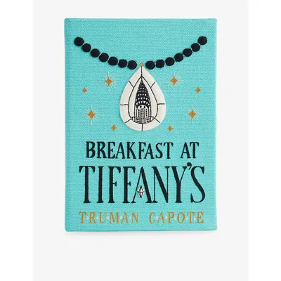 Olympia Le-tan Womens Piscine Breakfast At Tiffany's Embroidered Book Clutch Bag