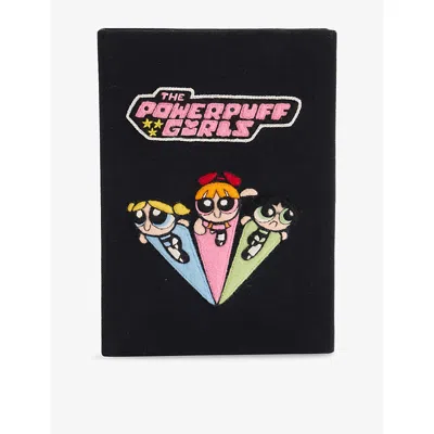 Olympia Le-tan Womens The Power Puff Girls Book Clutch Bag Black