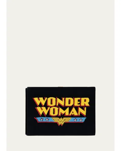 Olympia Le-tan Wonder Woman Book Clutch Bag In Black