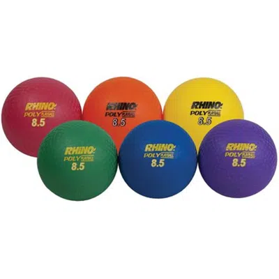 Olympia Sports Ultimate Rhino Poly Playground Balls - 8.5 In. (set Of 6) In Multi