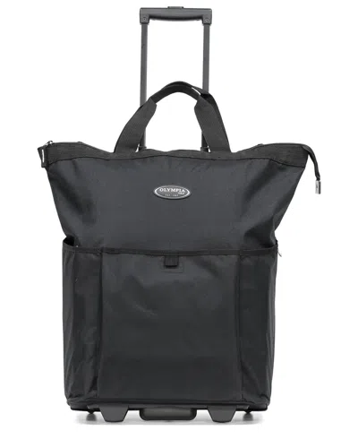 Olympia Usa Fashionista Rolling Tote Carry-on In Black