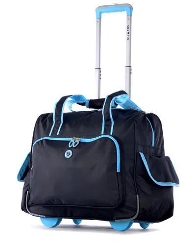 Olympia Usa Rave Rolling Overnighter With Laptop C In Black