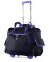 Olympia Usa Rave Rolling Overnighter With Laptop C In Black
