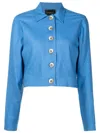 OLYMPIAH CROPPED BUTTON-FRONT JACKET