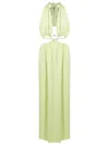 Olympiah Cut-out Maxi Dress In Green