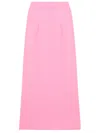 Olympiah Fenda Side-slit Midi Skirt In Pink