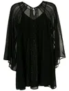 Olympiah Longsleeved Layered Dress In Black