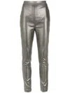 Olympiah Metallic-effect High-waisted Leggings In Metallic
