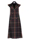 Olympiah Plaid Double-breasted Coat