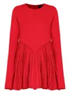 Olympiah Pleated Balloon Mini Dress