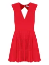 Olympiah Pleated Skater Dress