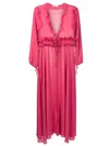 Olympiah Ruffled Maxi Beach Dress In Pink