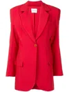 Olympiah Single-breasted Tailored Blazer In Red