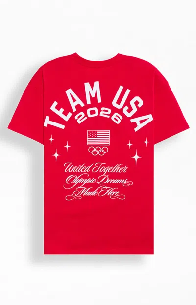 Olympics Men's Milano Cortina Team Usa Dream T-shirt In Red
