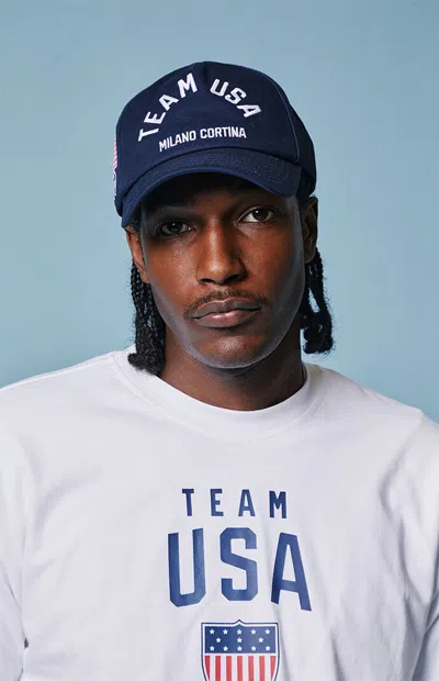 Olympics Milano Cortina Team Usa Snapback Hat In Navy In Blue