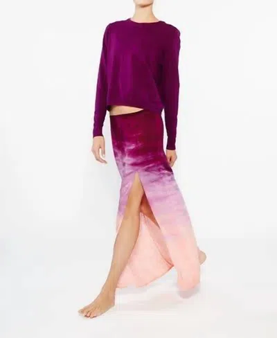Om Girl Fresh Horison Dye Skirt In Boysonberry