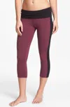 Om Girl Sequence Capri Pant In Aubergine
