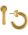 Oma The Label 18k Gold-plated Medium C-hoop Earrings, 1.18" In Gold