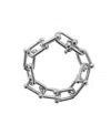 Oma The Label Kosi Bracelet In White Gold-plated Brass In Silver